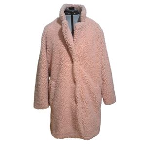ONLY Pink Teddy Coat from Simons - M